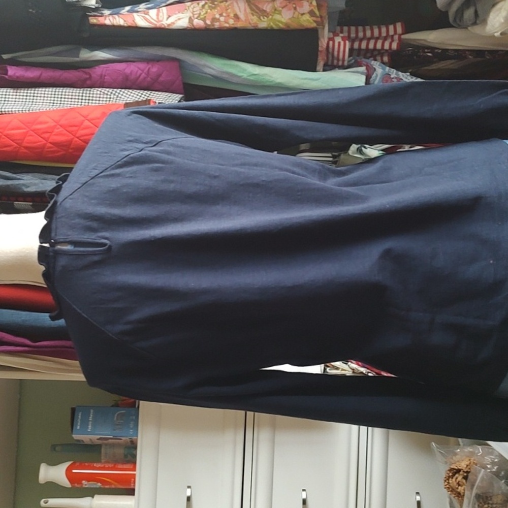 Talbots Ruffle Neck Tee NWT - Picture 4 of 8